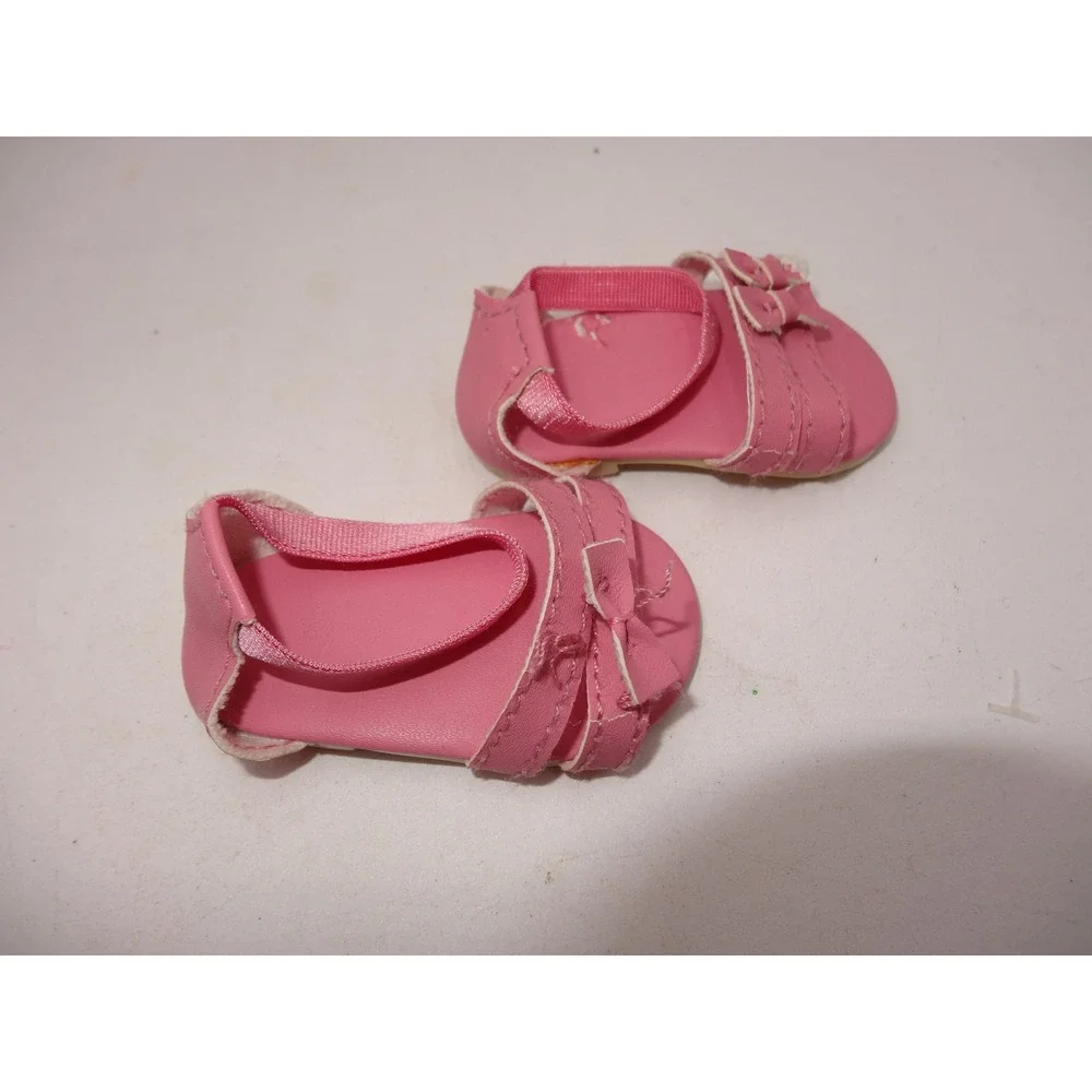 American Girl Doll Pink Love Dress Outfit with Sandals 2014-2017